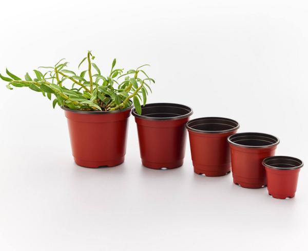 PP Plastic flower POTS 9 cm to 21 cm diameter specifications Double color flower pot