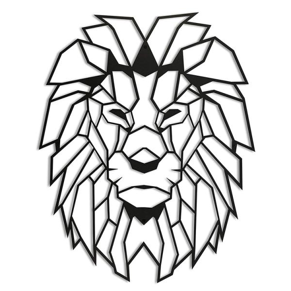 Aesthetic Metal Lion Head Wall Art17.5x24 Inch For Rustic Cabin