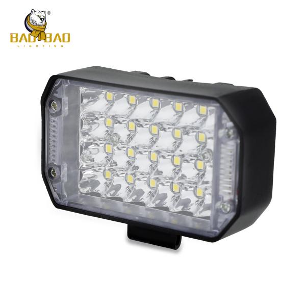 Casca de alumínio 24 feixes Branco Amarelo Flash Motociclista Spotlight
