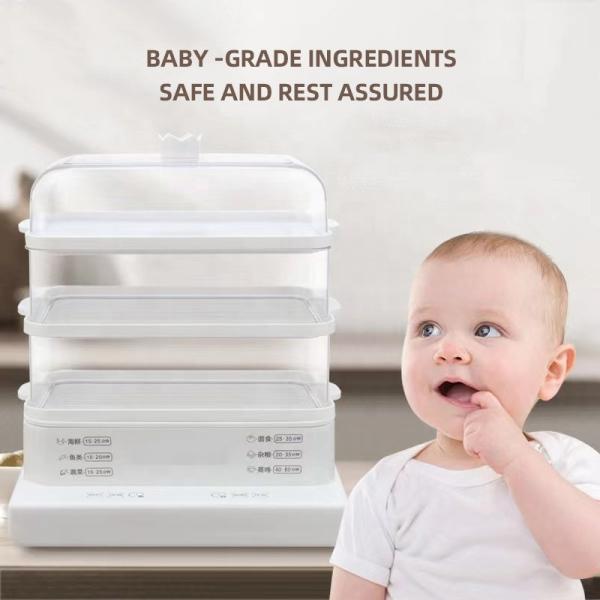 Multifunctional Large Capacity 3 Layer Cooking Steamer Pot Electric Food steamer Pot With Visualization lid