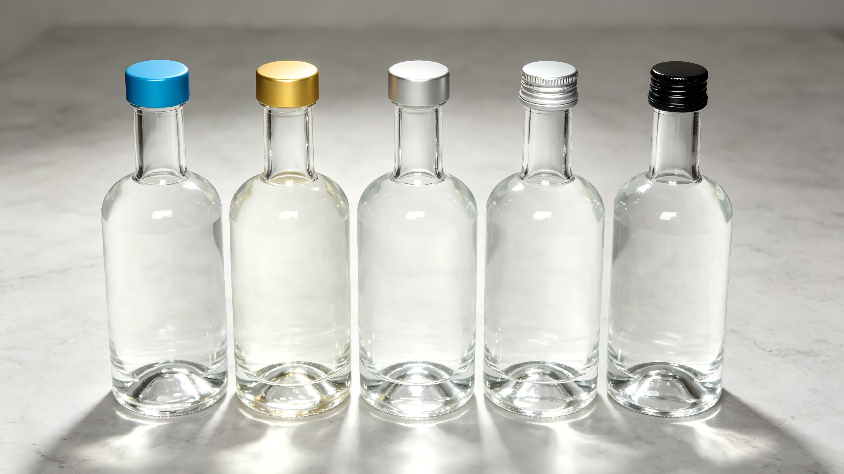 30mm Aluminum-Plastic Screw Cap Double-Coated PE Liner FDA Approved Spirits Bottles