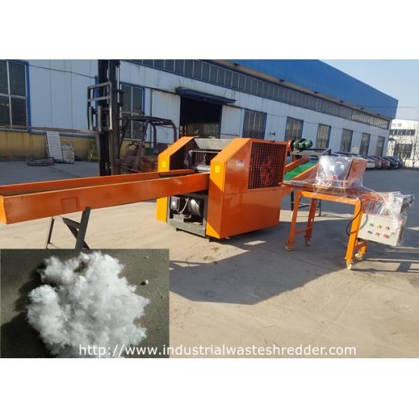 Sprayed / Vacuum Cotton Industrial Waste Shredder Quilts Sleeping Bag Cutter With Sharpener