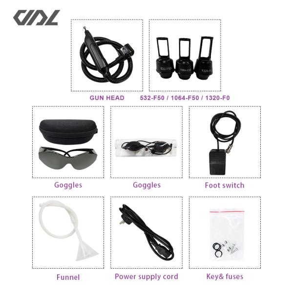 J13 500W Pigment Removal Nd Yag Laser Tattoo Removal Machine 532nm 1064nm 1320nm Carbon Peeling Machine