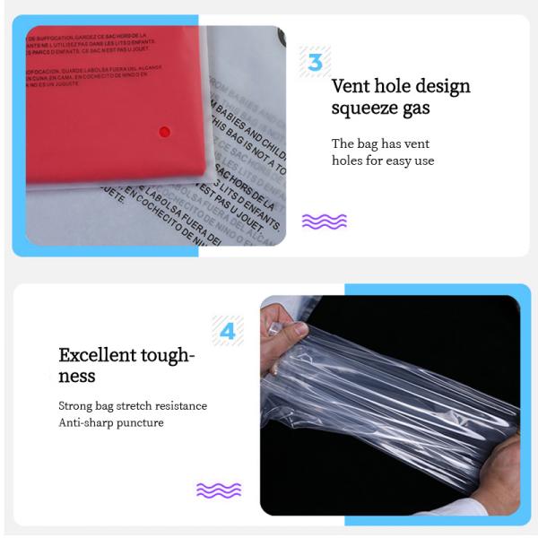 Изготовленная на заказ Resealable сумка PVC Ziplockk упаковывая ясно заморозила пластиковые сумки застежка-молнии для одежд