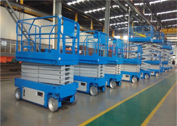 Aerial Work Automotive Electric Scissor Lift Tables Construction Application