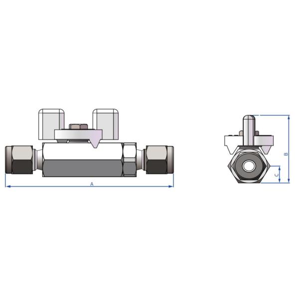 BA EP Grade Sleeve Ball Valves Industrial Field High Pressure Ball Valve