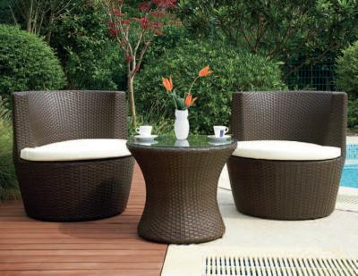Luxury Home Resin Wicker Obelisk Chair With Power Coated Aluminum Frame