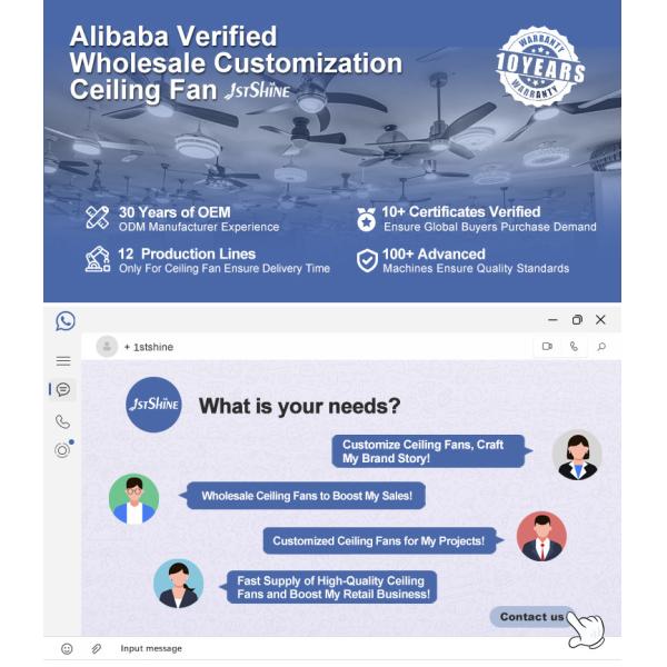 Elegante ventilador de techo de 3 cuchillas con luz LED integrada Diseño moderno y elegante