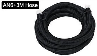 Braided 3.45MPa Flexible Hoses Silver PTFE Fuel Line Oil Cooler Hose