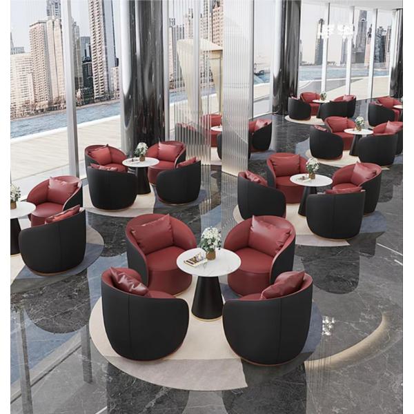 Solid Wood Hotel Restaurant Furniture Coffee Table Sets Creative Lobby