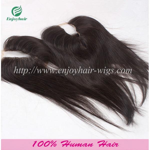 U-part Lace top closure 4''x4''malaysian virgin hair natural color 10''-24''L straighthair