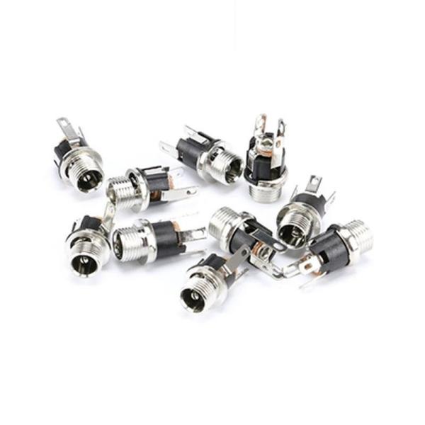 12V 4A Industrial Electrical Connector Copper 5.5*2.1mm 5.5*2.5mm Metal Female Socket