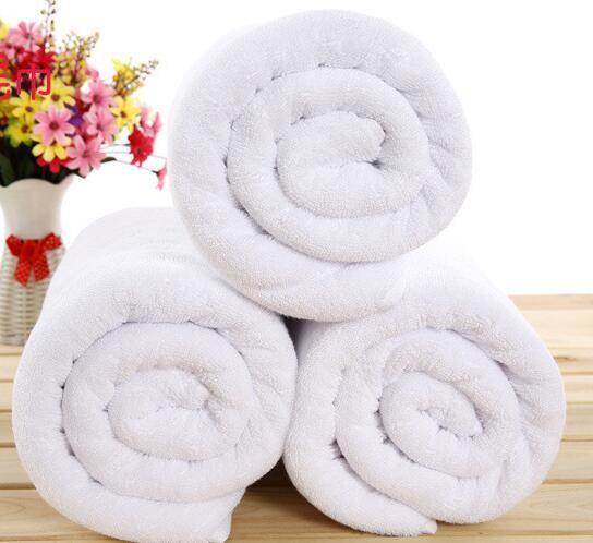 Extra big bath towel as 80*180cm, 800g white plain terry hotel towel for wholesale