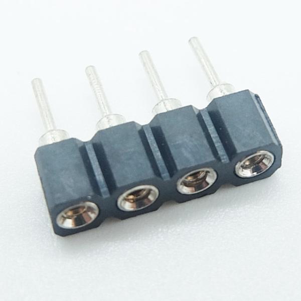 board to board connector single row machined female header 2.54mm pitch h=3.0/7
