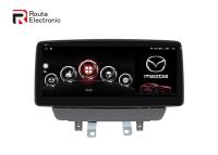 Navegação estéreo para carro Mazda 2 Din CX-3 com tela IPS de sistema duplo de 10,25 polegadas