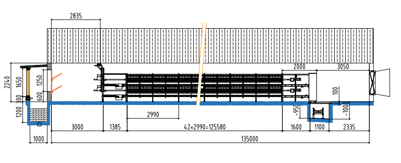 Floor-To-Cage Conversion Broiler Chicken Cage