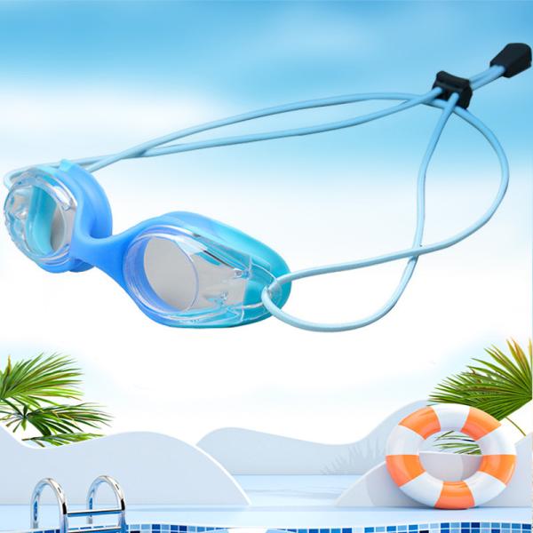 Anti Fog Children'S Swimming Goggles With Silicone Rope Outdoor Electroplating