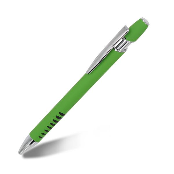 Stylish Press Metal Ballpoint Pen Click Soft Touch Promotional Aluminum Ball Pen