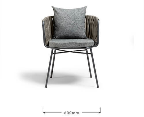 Outdoor Furniture Steel Garden Set Plastic Rattan 2 Seating Bistro Set for Patio