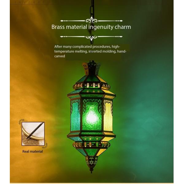 Exotic Middle Antique Copper Chandelier Copper Lantern Pendant Light