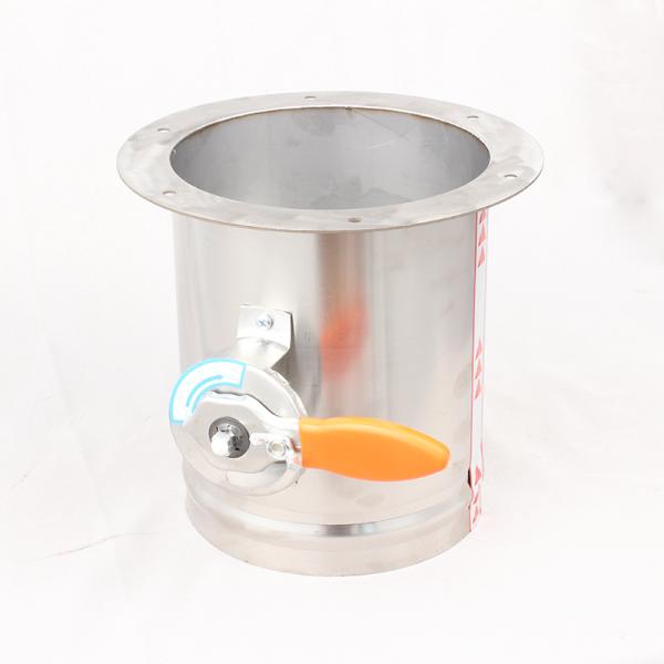 Galvanized Steel 100mm Diameter Air Valve / Damper For HVAC System