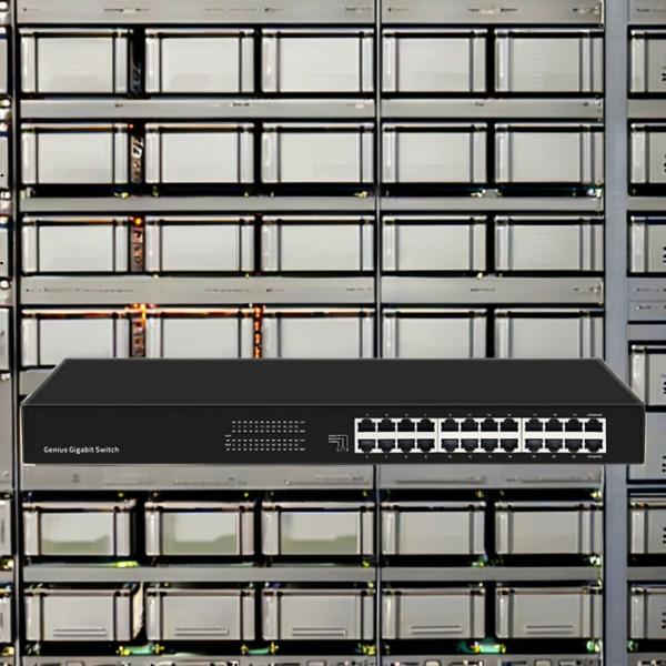 Commutateur Gigabit Ethernet géré VLAN Commutateur empilable avec port de console RJ45 1 Capacité de commutateur de 40 Gbps