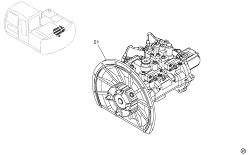 HPK055 9227923 Hitachi Главный насос Fit ZX120-6 ZAX120-6 120-6