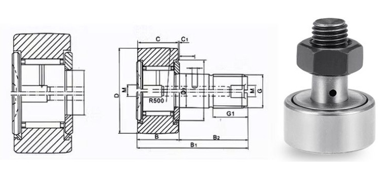 High Quality Cam Follower Needle Roller Bearing KR80/CF30 30*80*100mm Machine Tool Spindle Bearing
