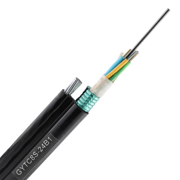GYTC8S Fig 8 Direct Buried Fiber Optic Cable 24 Core Optical Fiber Cable
