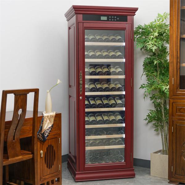 Commercial Drinks Fridge Single Zone Wooden Frame Wine Cooler Cabinet