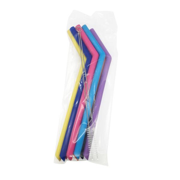 Bar Accessories Bpa Free Straws Variety Of Colors 100% Reusable Food - Grade Silicone