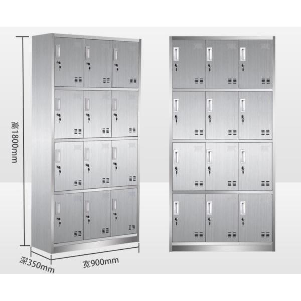 Stainless Steel RAL Color D500mm Metal Wardrobe Cabinet