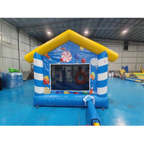 Commercial Grade Outdoor Indoor Inflatable Bounce House Blue Candy House Inflatable Jumping Castle For Kids