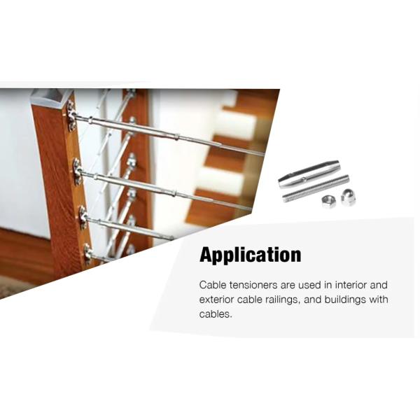 Штуцер веревочки провода Tensioner кабеля нержавеющей стали для балюстрады перил кабеля палубы