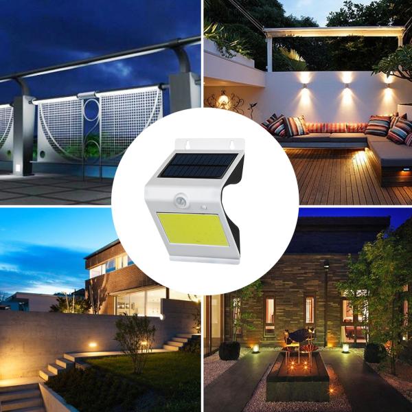 Security Wall Light 30W 60W 90W , Solar Waterproof Wall Light With Lithium Battery