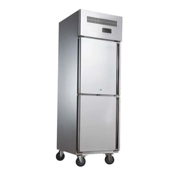 Commercial Solid Door Upright Kitchen Freezer For Meat Kitchen Refrigerator Stainless Steel