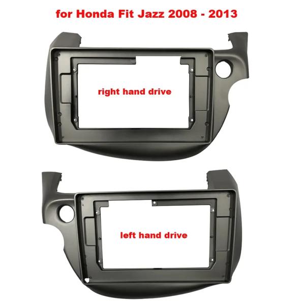 10 Inch Car Audio Face Plate Fascia Frame For Honda FIT/JAZZ 2008-2013 Big Screen Radio Stereo Panel Dash Mount Refitting Kit With Wire Cable