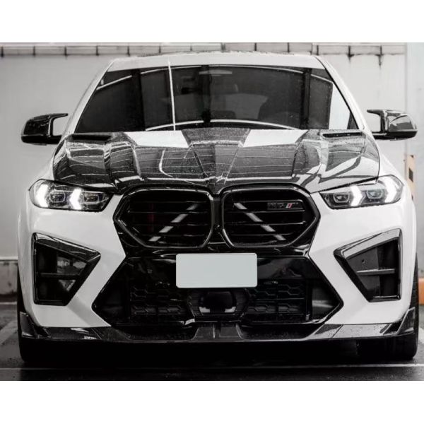 X6M F96 BMW Body Kit Carbon Fiber Front Lip Skirt Rear Diffuser Spoiler