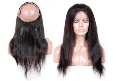 fechamento frontal do laço completo da densidade de 7A 130%, fechamento frontal de 360 laços com cabelo do bebê