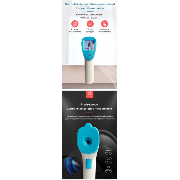 ЛКД дисплея лба развертки термометра термометр лба контакта не ультракрасный