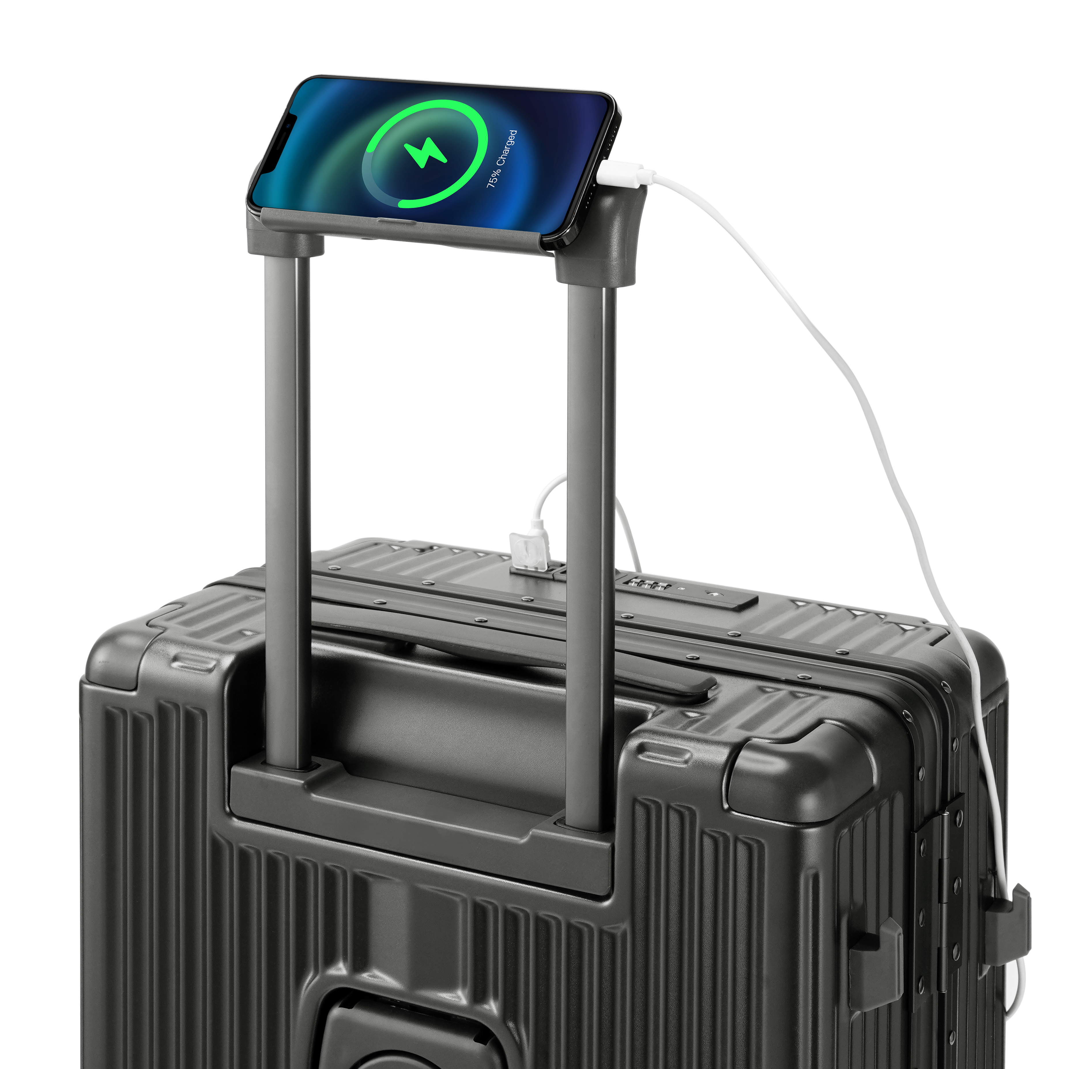 56cm PC Framed Business Travel Luggage Airline Carry On Suitcase Spinner Wheels