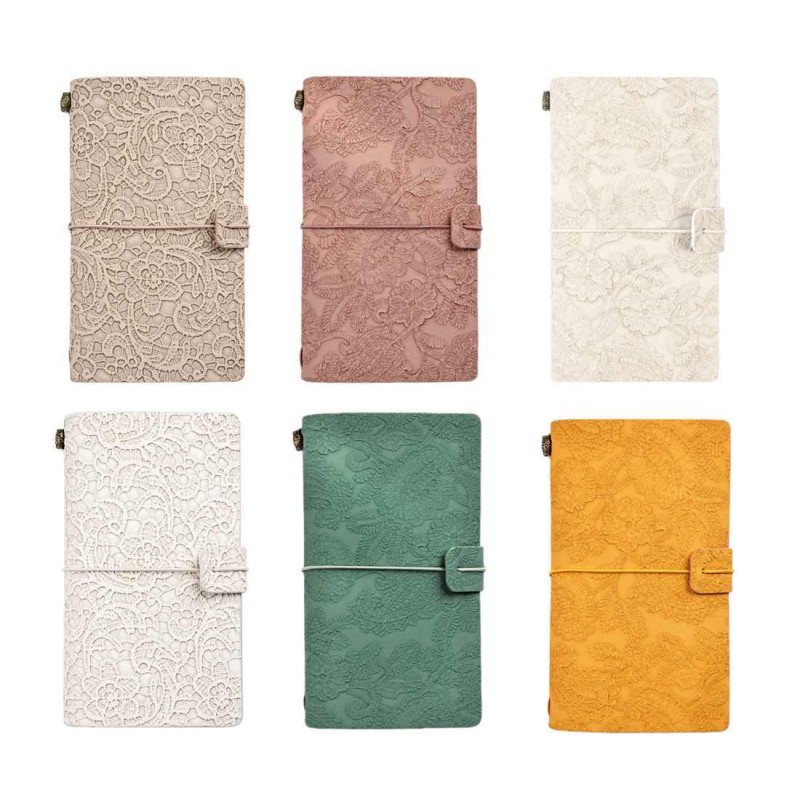 Personalised Saddle Stitching Leather Bound Notebook A6 80gsm Diary Journal For Women