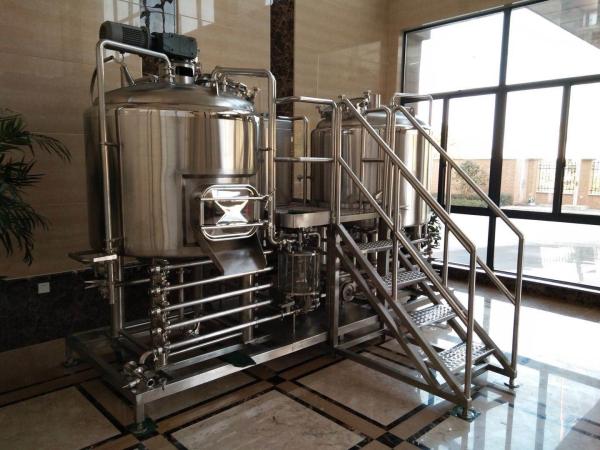 Manual Control 1000L Small Microbrewery Equipment Micro Brewing Systems Eco Friendly