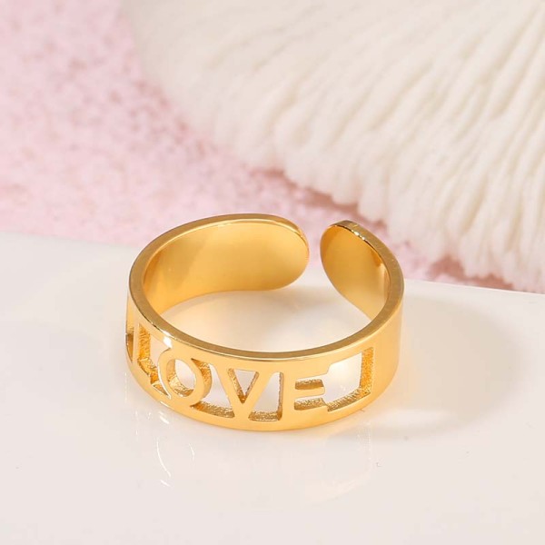 Trendy Women Jewelry Customized 14K Gold Plated Rings Design for Women