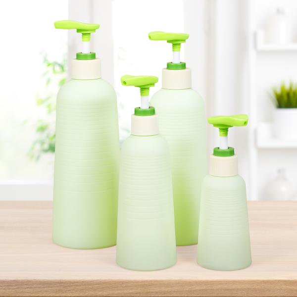 Umetass Green Travel Shampoo and Conditioner Bottle With Pump Cosmetic Packaging