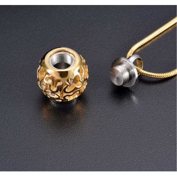 Forever in Our Thoughts Ashes Holder Necklace with Beautiful Hollow Butterfly Pendant
