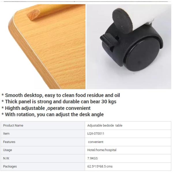 Waterproof Mobility Walking Aids Stable Nursing Home Bedside Tables