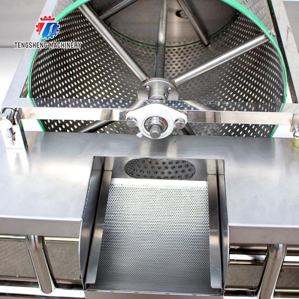 1000KG/H Vegetable cleaning equipment 304 stainless steel eddy current vegetable washing machine vibration drain machine
