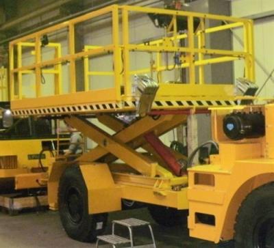 Hydraulic Underground Scissor Lift Truck Platform High Performance Large Size