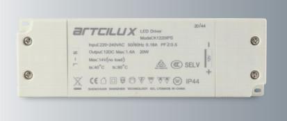 IPS 12V 24W Waterproof Power Supply LED Driver For Mirror And Kitchen Lights